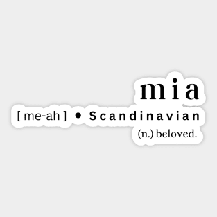 Mia Sticker